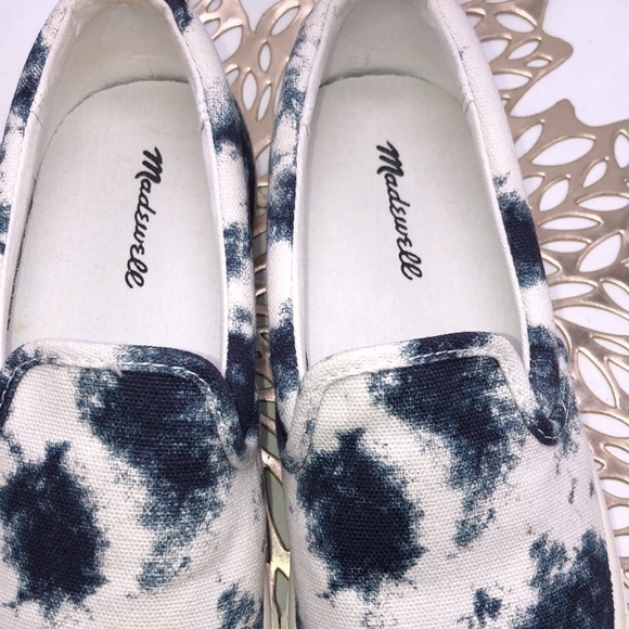 Men’s or Woman’s MADEWELL Tied Dyed Acid Wash Slip On boat Shoes WS 7 MS 5.5 - Picture 3 of 10